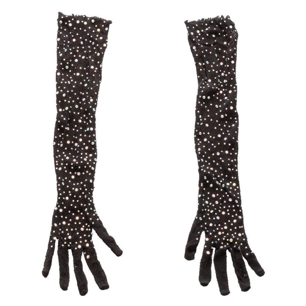 Radiance Crystal Long Mesh Gloves