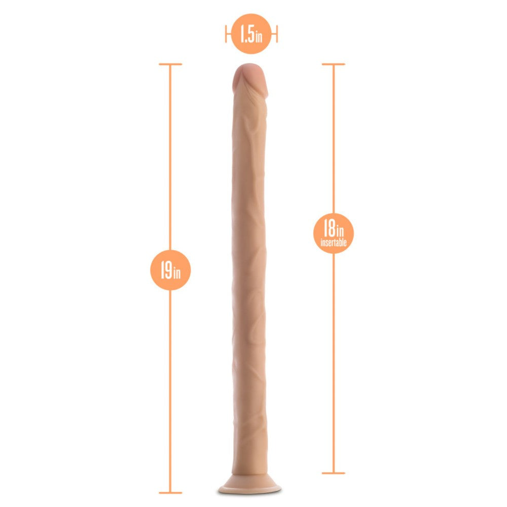 Long realistic dildo Dr. Skin 19"