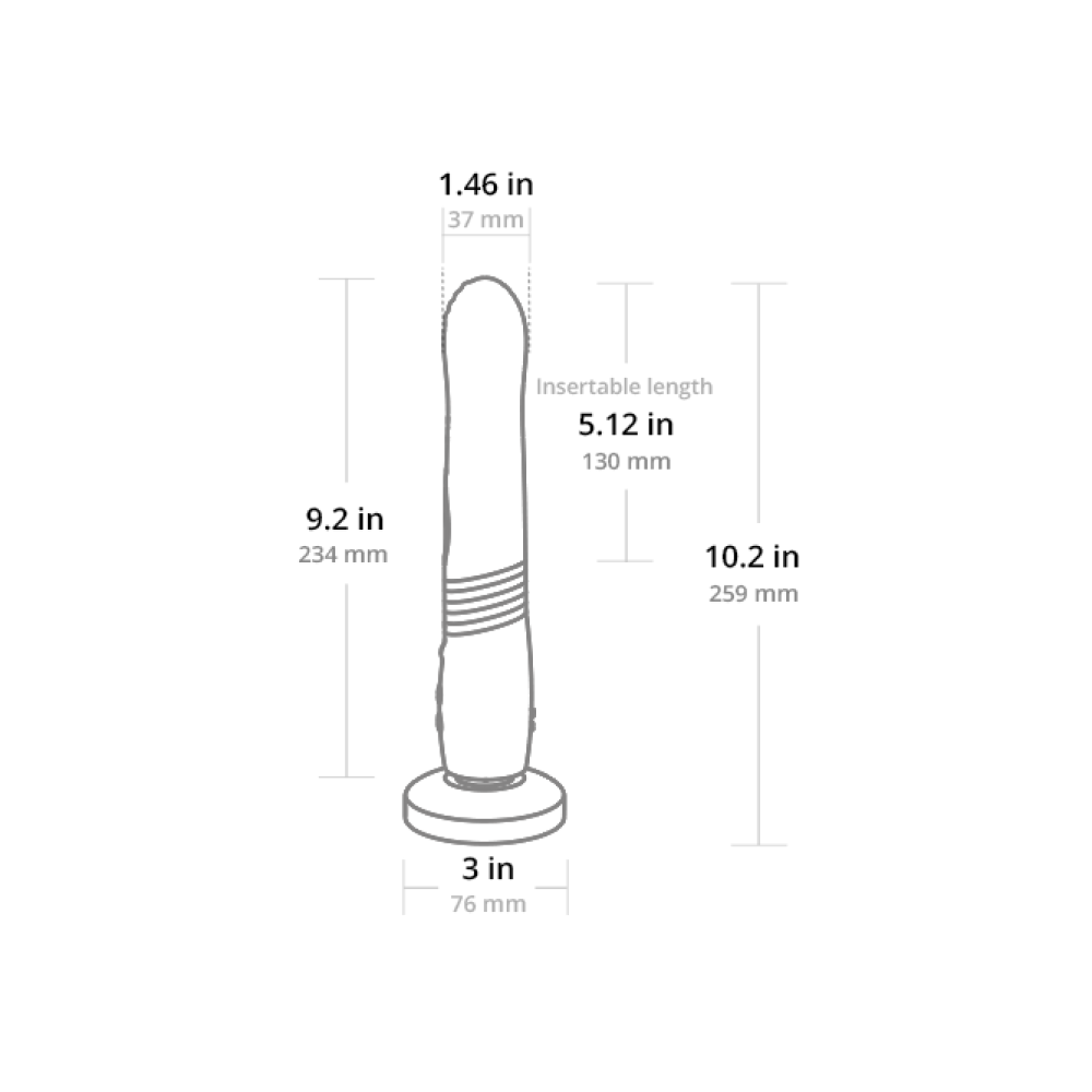 Lovense Gravity Thrusting & Vibrating Dildo with App