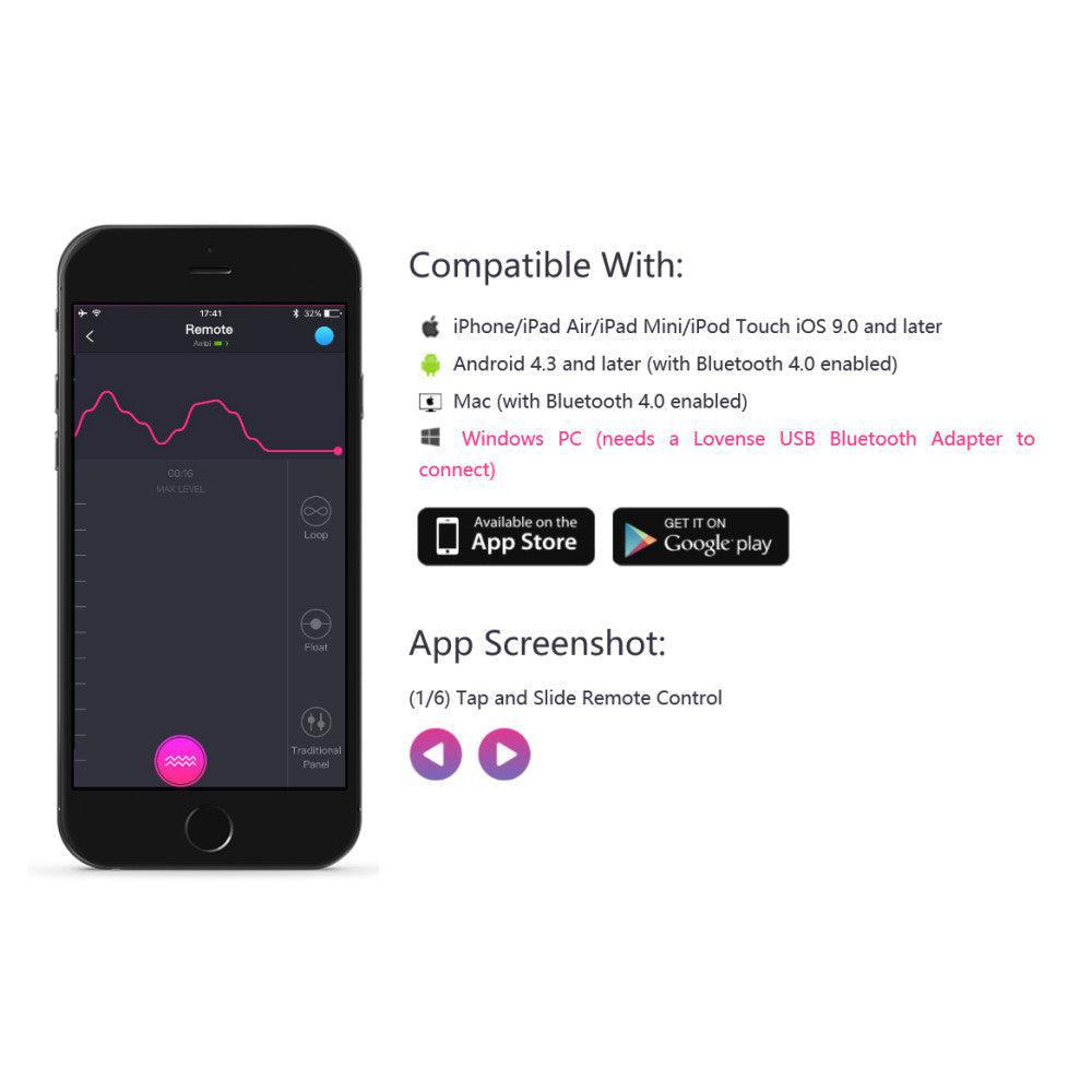 Lovense Lush 2 App Controlled Love Egg Vibrator
