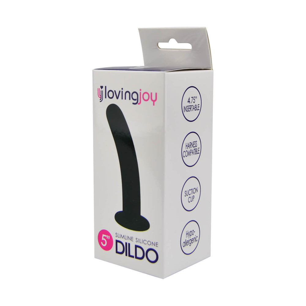 Loving Joy 5" Small Vacuum Base Silicone Dildo