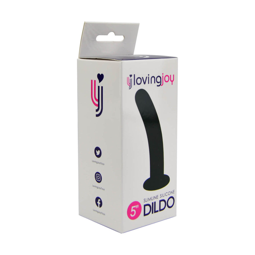 Loving Joy 5" Small Vacuum Base Silicone Dildo