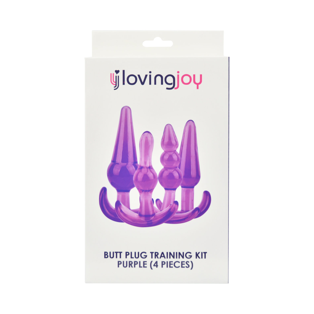 Loving Joy Anal Training Kit Butt Plugs Set of 4 pcs. Purple