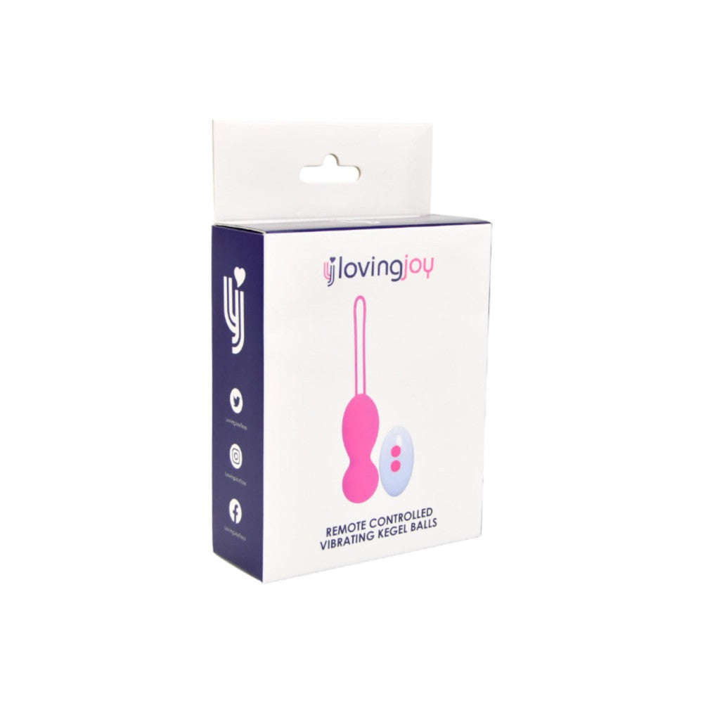 Loving Joy Kegel Balls Vibrating Silicone Vaginal Balls with Remote