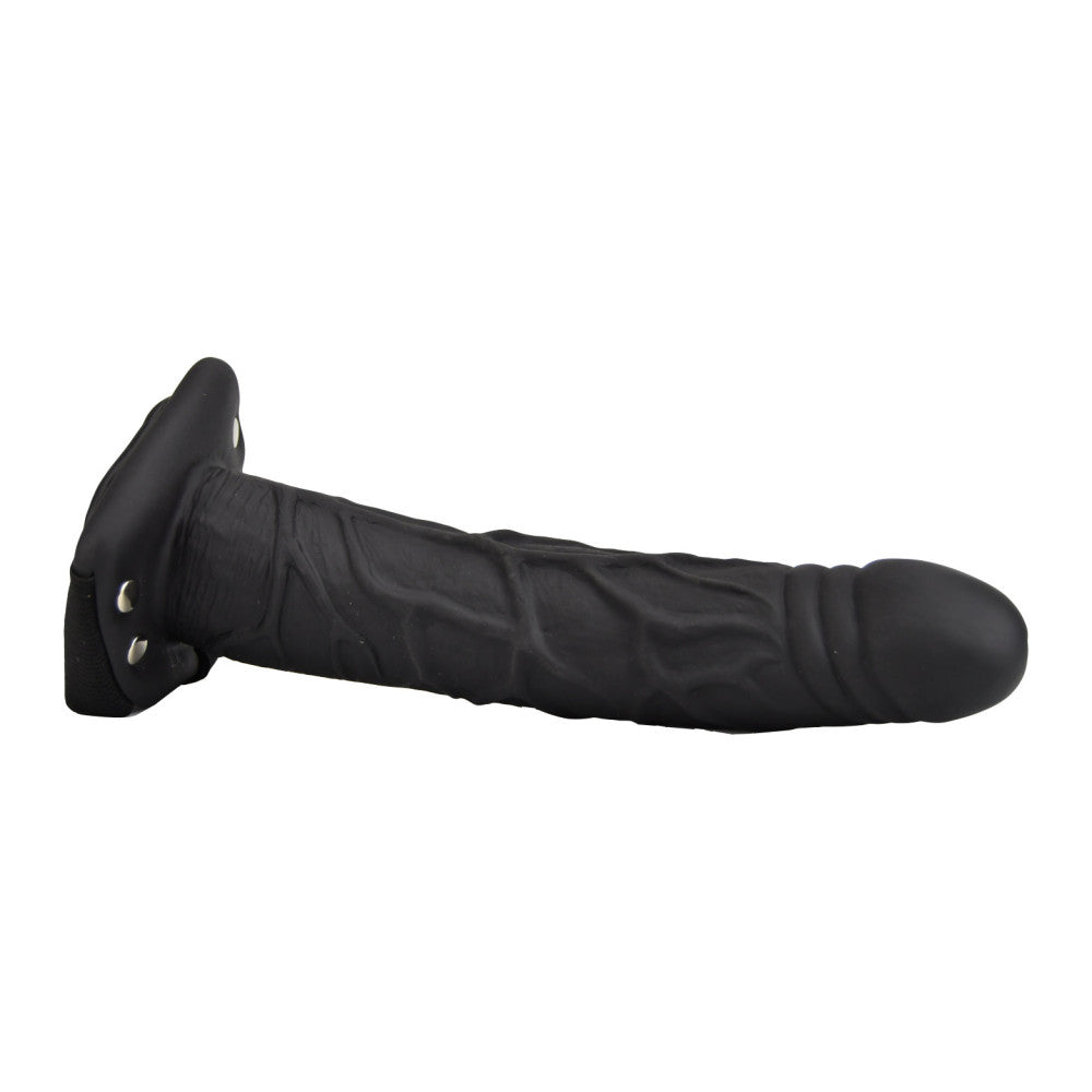 Loving Joy Unisex Strap-on Belt with Realistic Hollow Dildo 9" Black