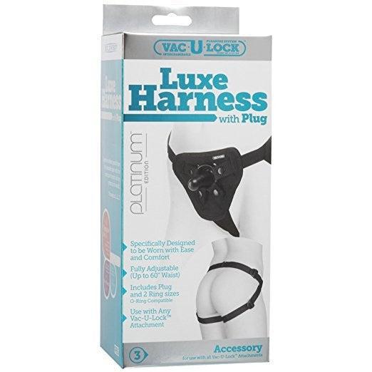 Luxe Harness Strap-On Belt with Plug