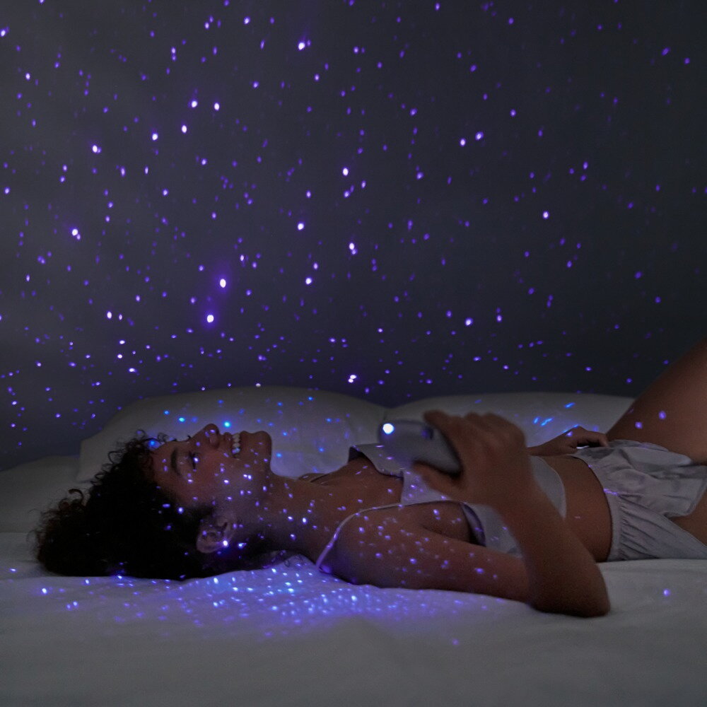 Luxury Clitoris Stimulator with Projector Pulse Galaxie Purple