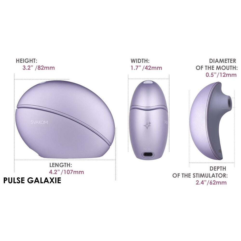 Luxury Clitoris Stimulator with Projector Pulse Galaxie Purple