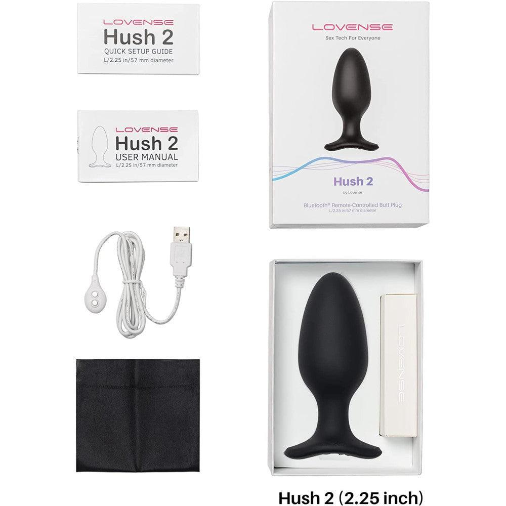 Lovense Hush 2 Vibrating Large Butt Plug with App