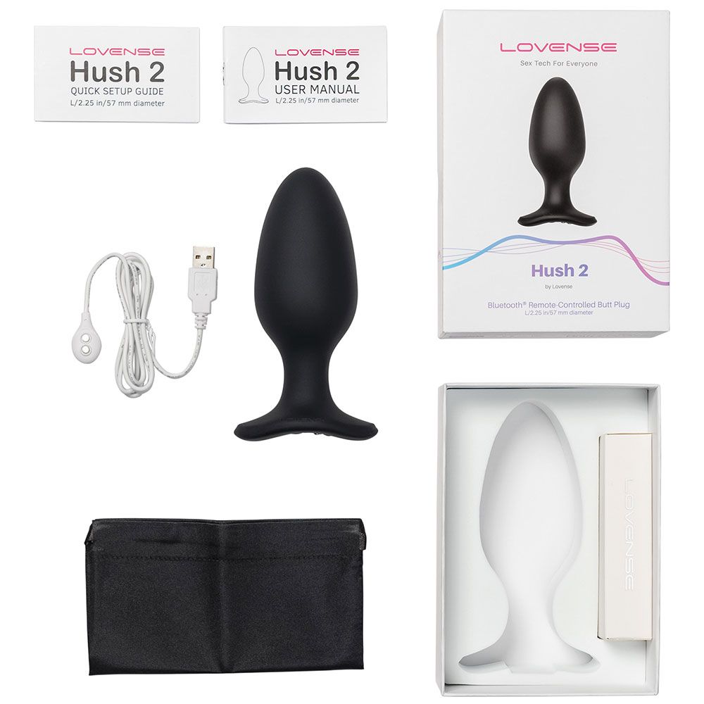 Lovense Hush 2 Vibrating Large Butt Plug with App