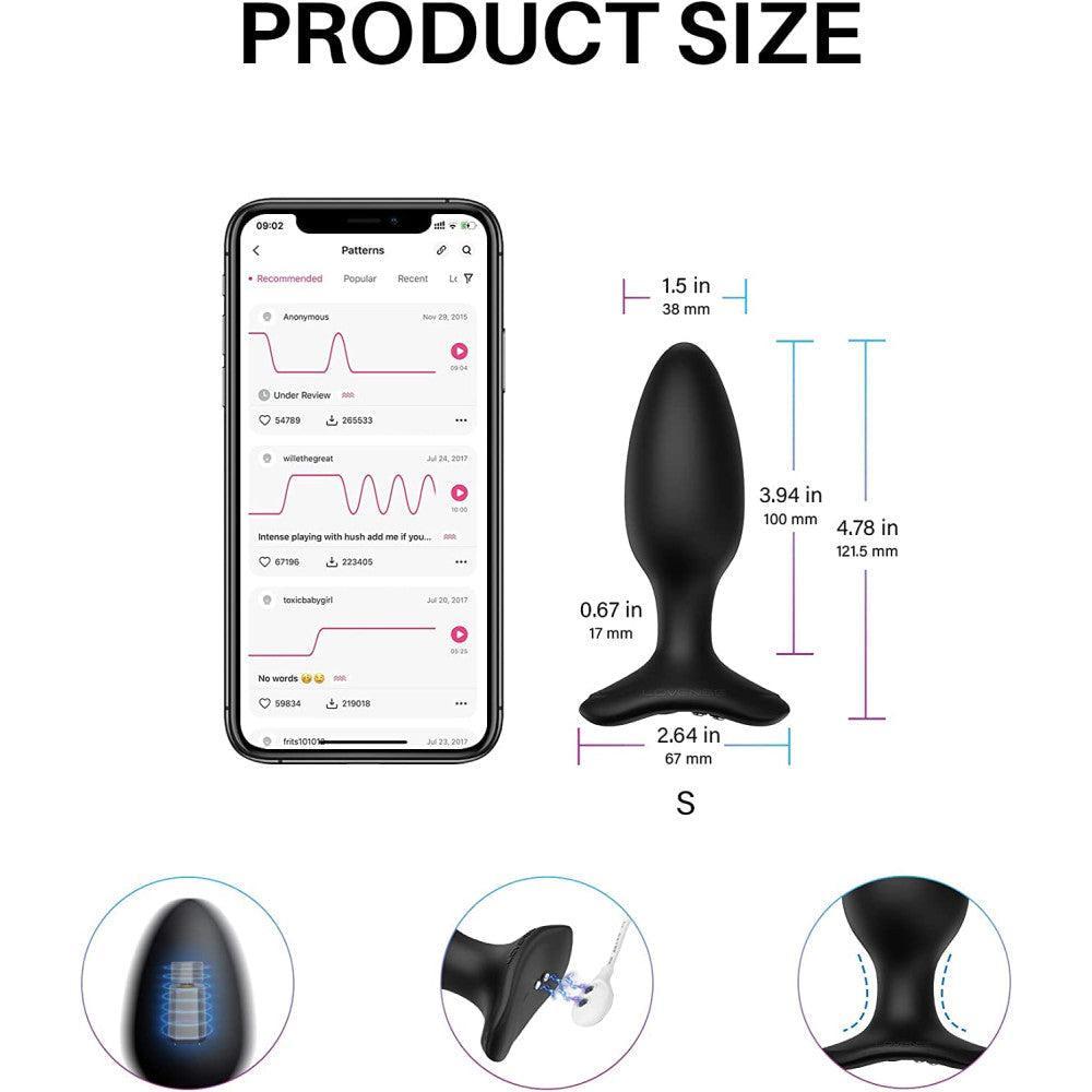 Lovense Hush 2 Vibrating Small Butt Plug with App
