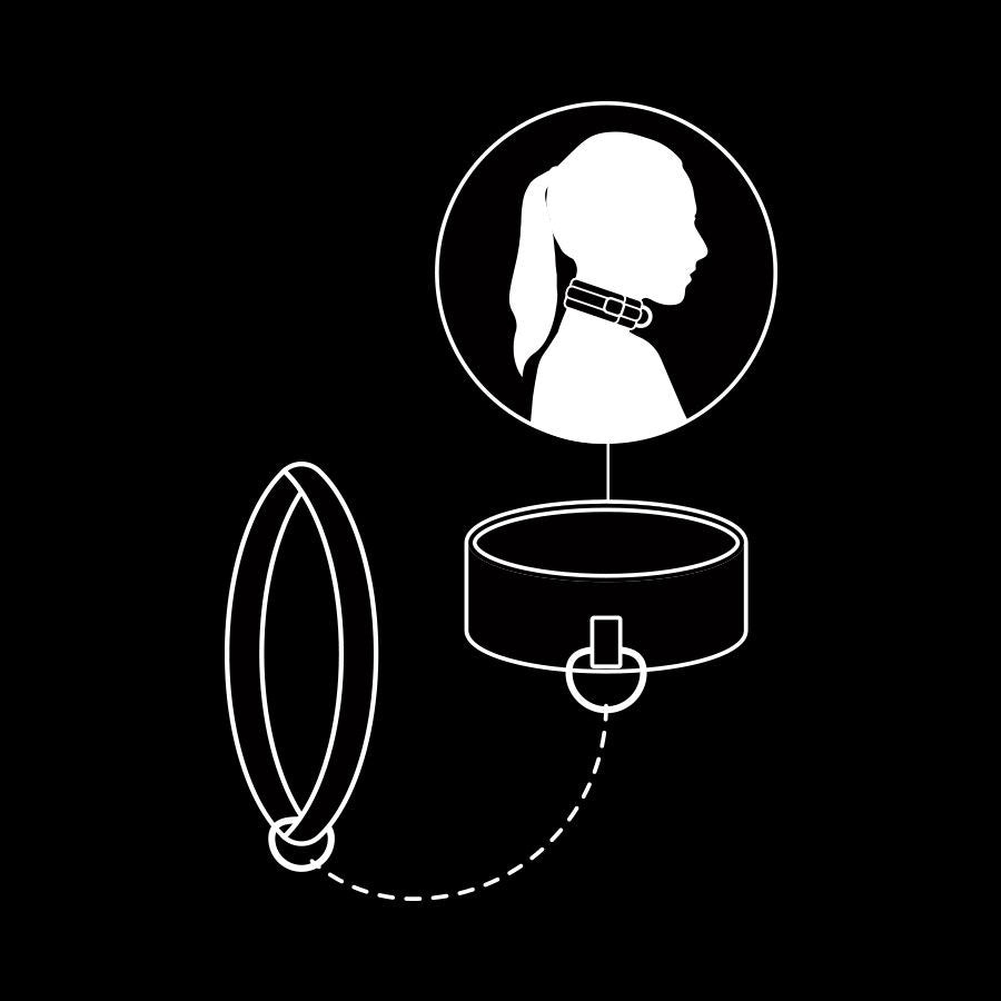 Fetish Submissive BDSM Collar & Leash