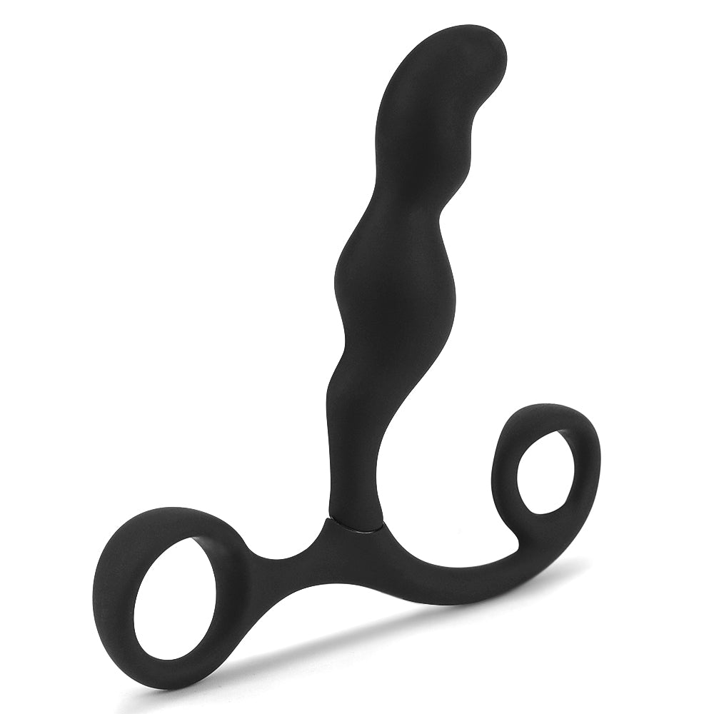 Luxury Silicone Prostate Stimulator P-spot Teaser Black
