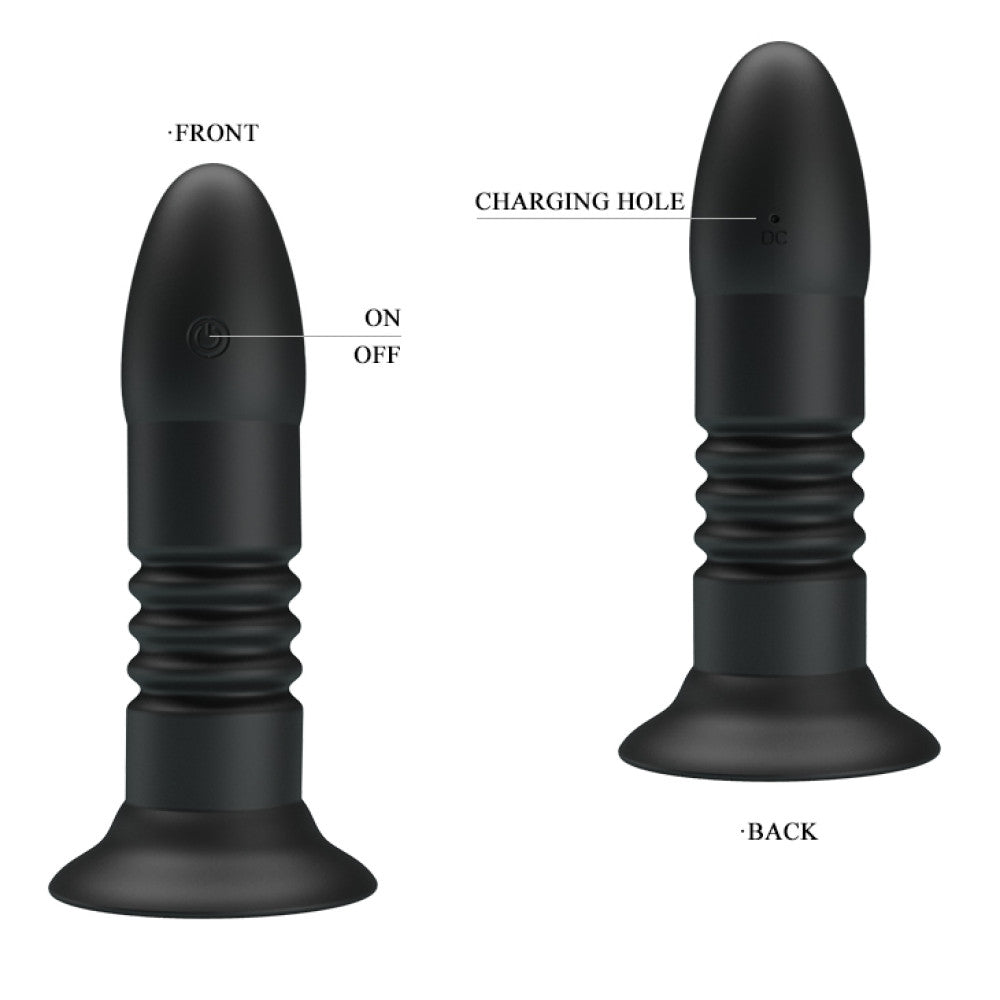 Magic Jingers Rechargeable Vibrating and Thrusting Remote Control Anal Toy