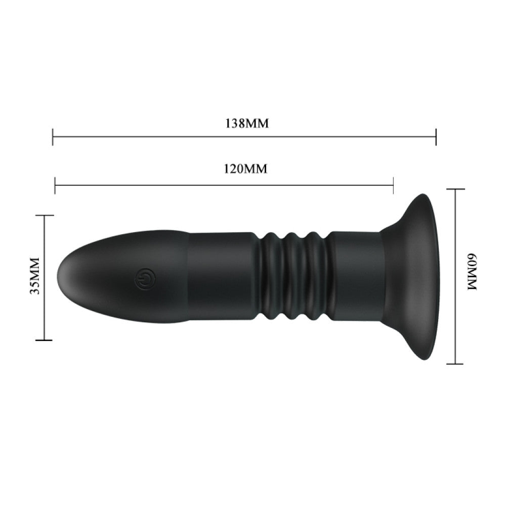 Magic Jingers Rechargeable Vibrating and Thrusting Remote Control Anal Toy