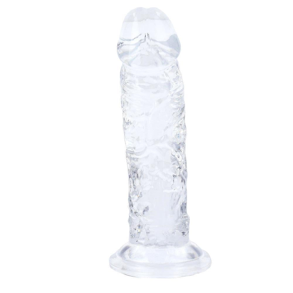 Majestic Flexible Jelly Dildo Transparent 5.5"
