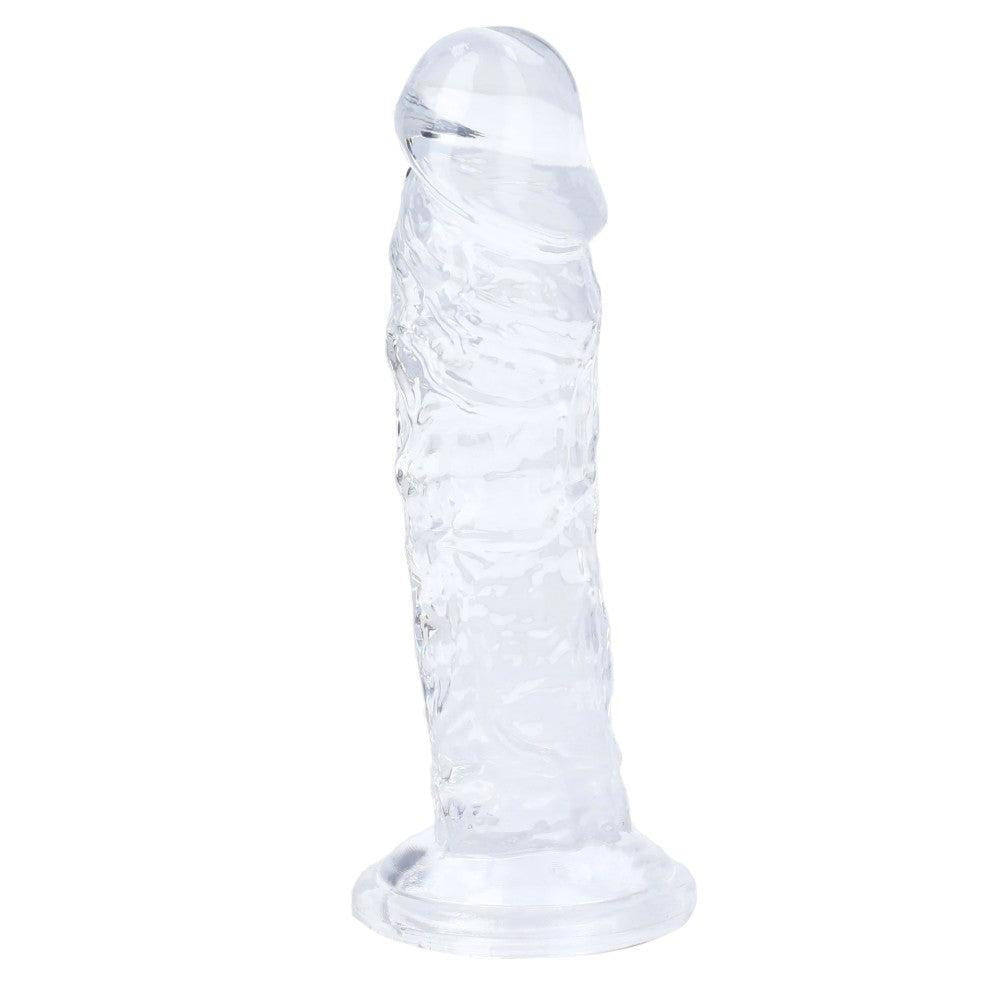 Majestic Flexible Jelly Dildo Transparent 5.5"