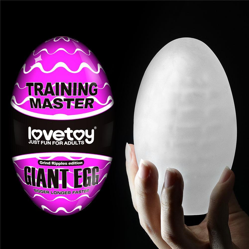 Male Masturbator Giant Egg Grind Ripples