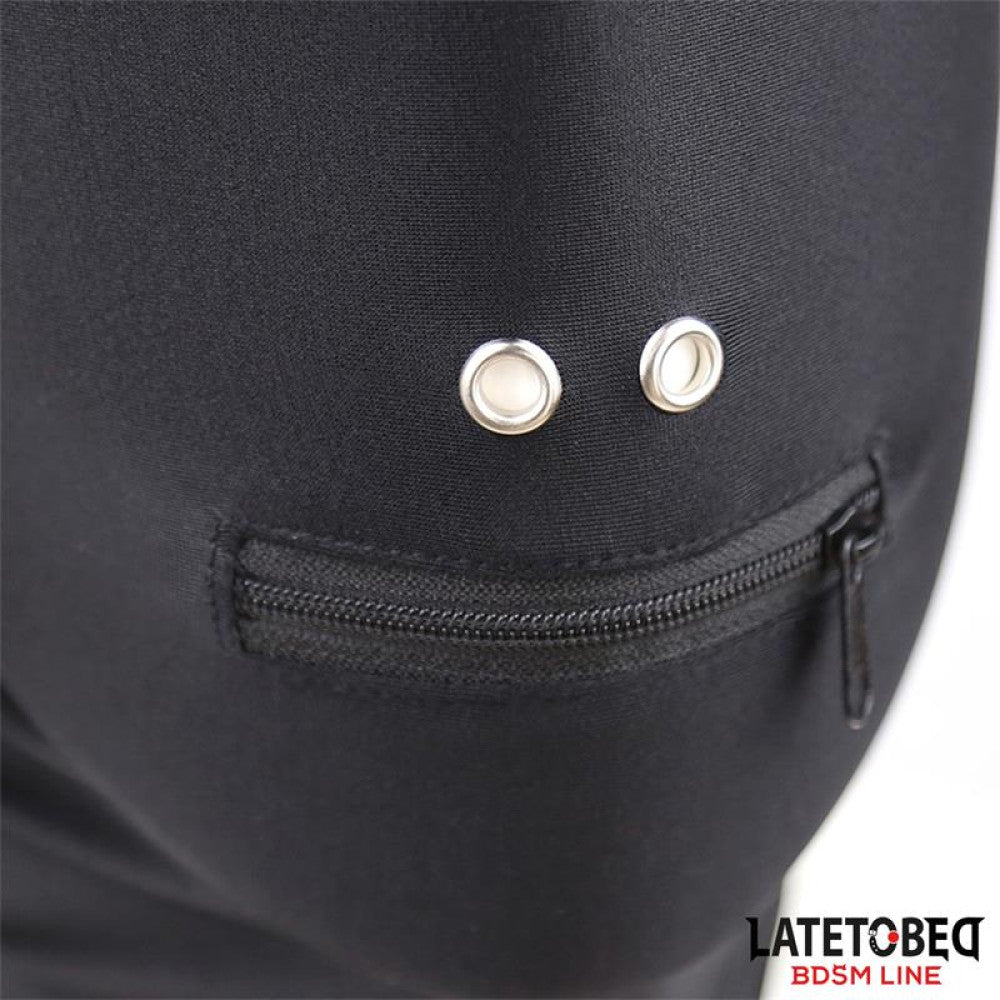 Latetobed BDSM Full Cover Hood with Zipper