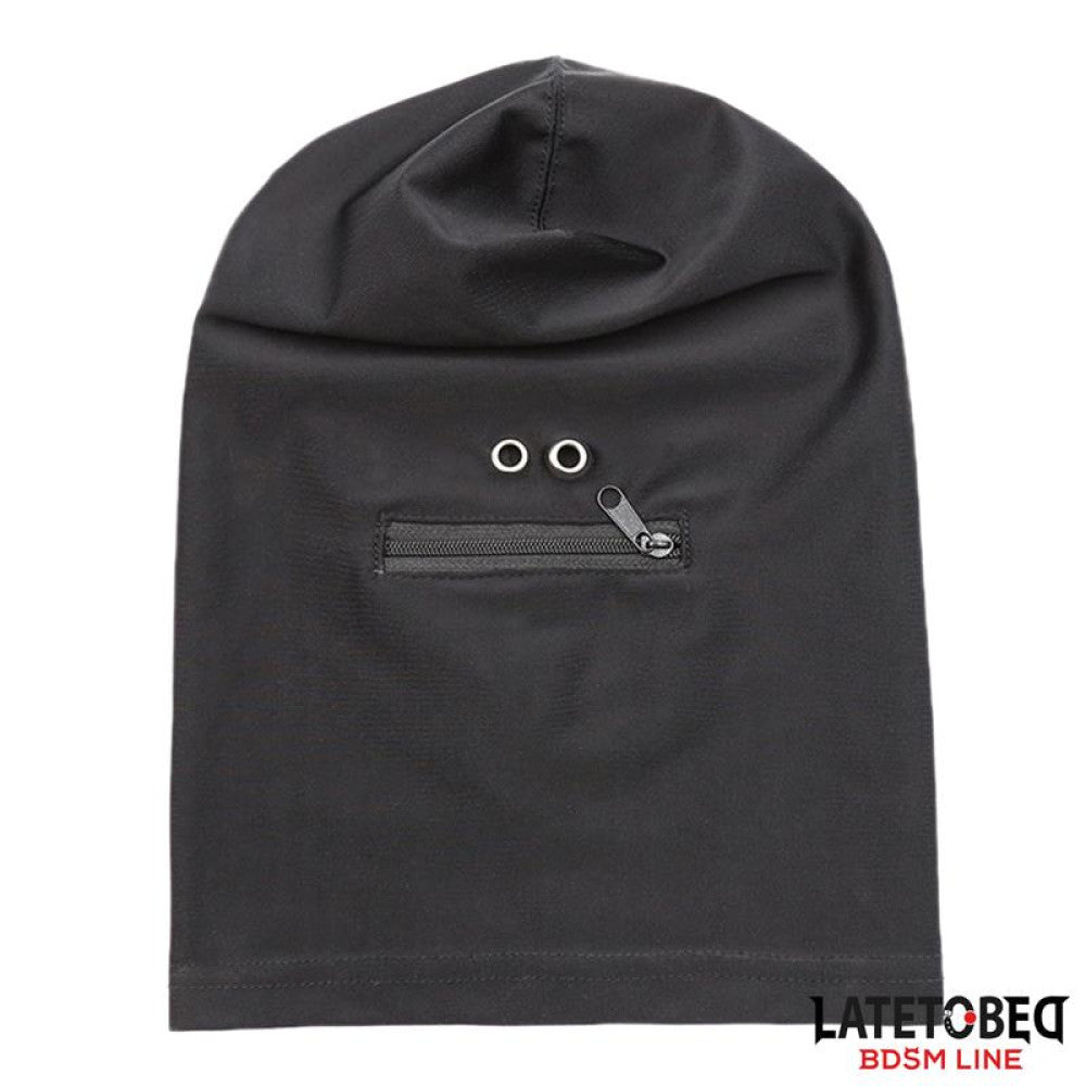 Latetobed BDSM Full Cover Hood with Zipper