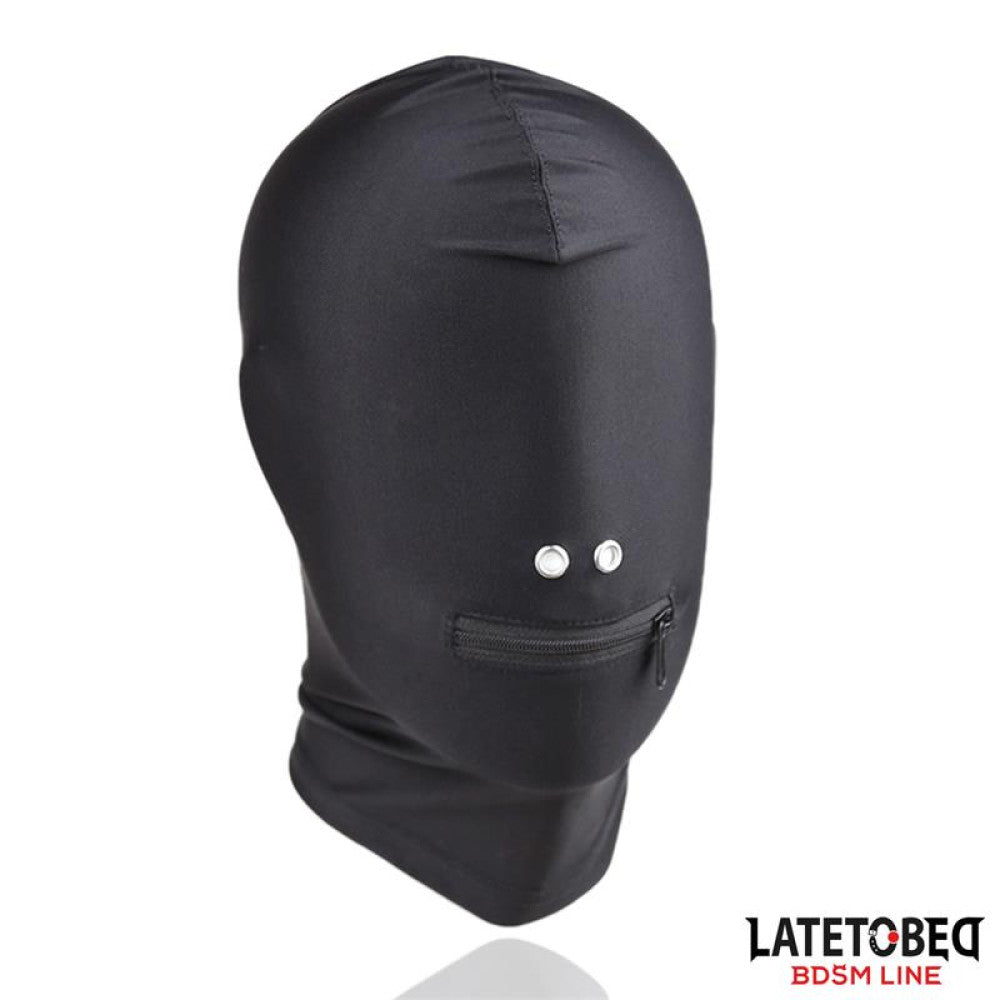 Latetobed BDSM Full Cover Hood with Zipper
