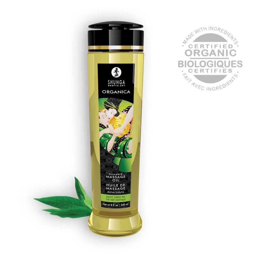 Massage oil Shunga Organica green tea 240 ml.