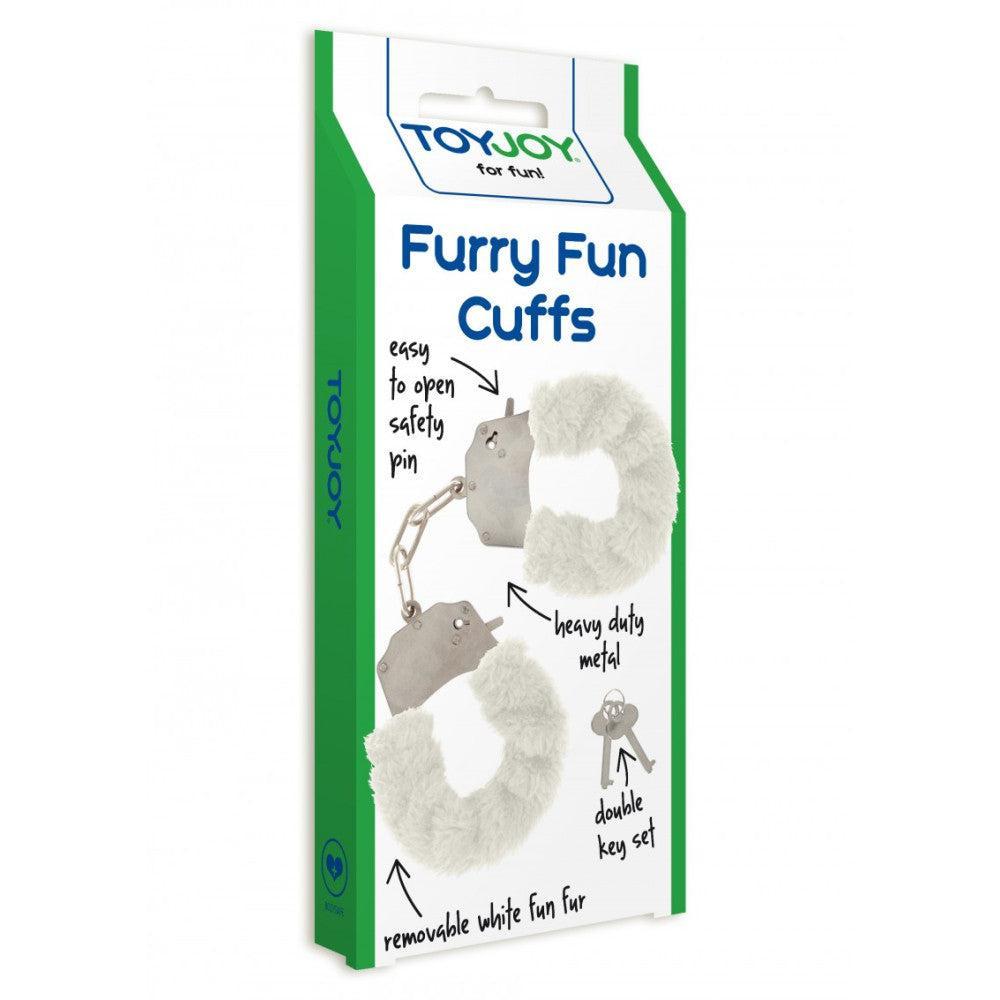 Massive handcuffs with down Furry Fun white
