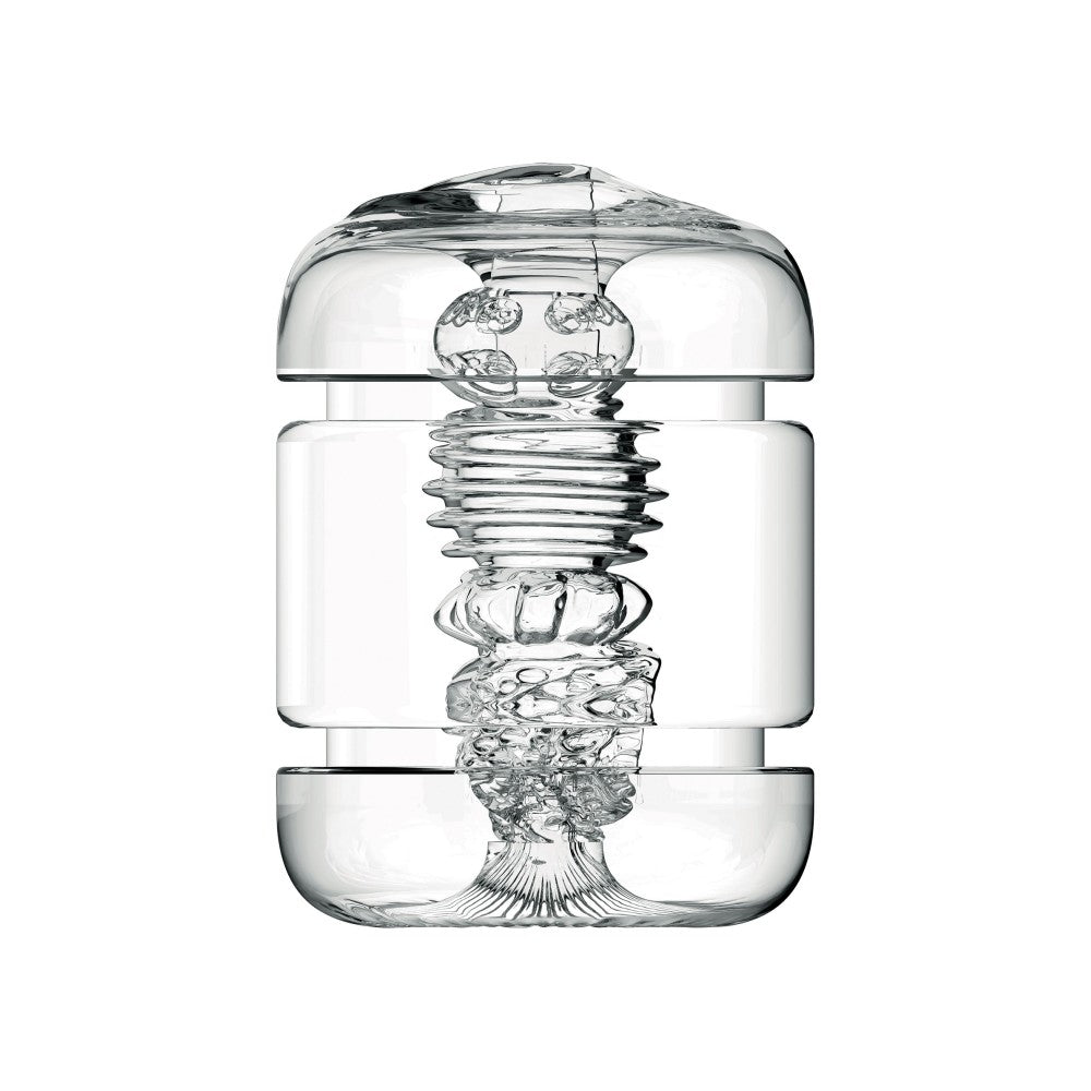 Masturbator with 4 holes Private Clear Shot Double transparent