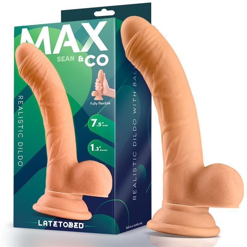 Max & Co Sean Realistic Testicle Dildo 7.5"