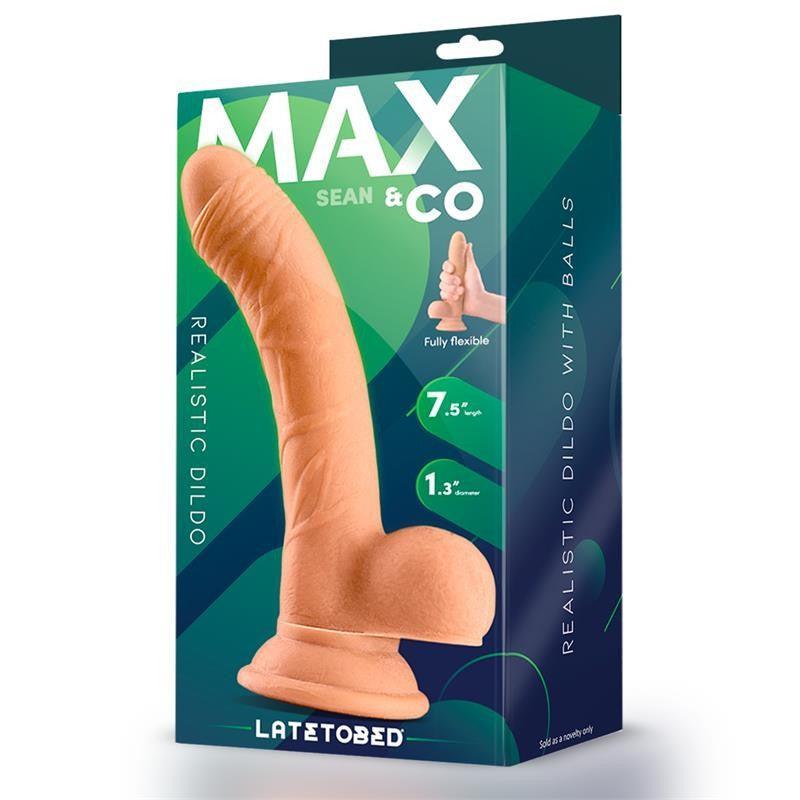 Max & Co Sean Realistic Testicle Dildo 7.5"