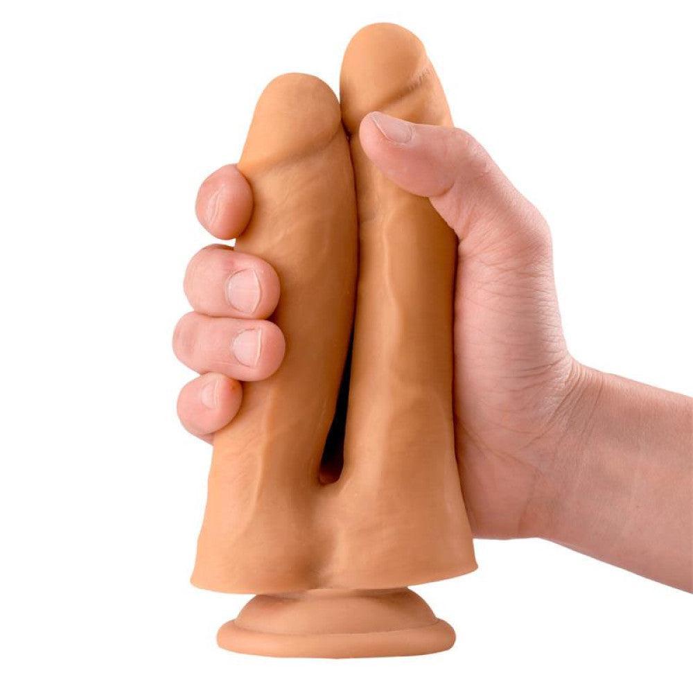 Max & Co Twin Double Realistic Dildo 7.1"