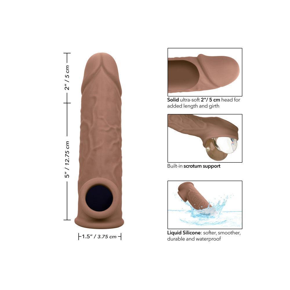 Maxx Silicone Penis Extender Brown