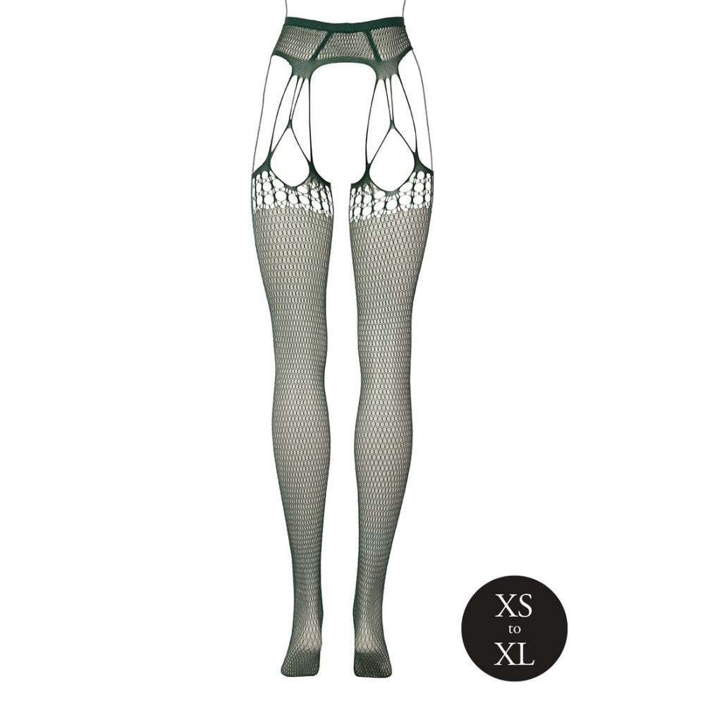 Mesh mesh tights Le Desir green