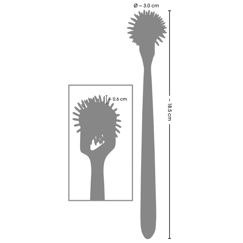 Metal BDSM Toy with Sharp Spikes Rainbow Triple Pinwheel Hologram Colour