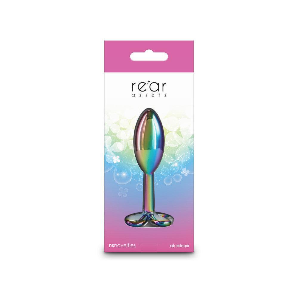 Metal Butt Plug - Jewel Rear Assets Clover Multicolor Holographic