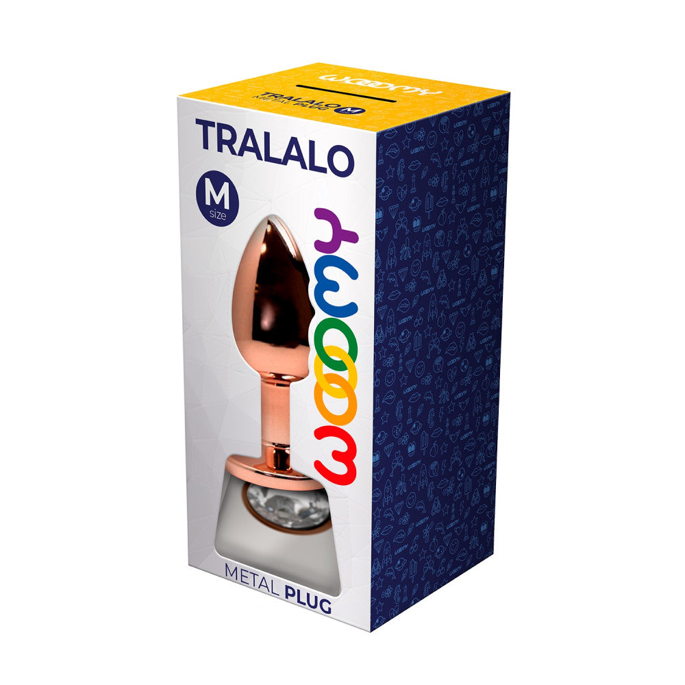 Metal Butt Plug With Crystal Tralalo Gold