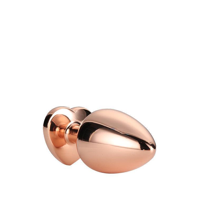 Gleaming Love Crystal Large Butt Plug Rose Gold