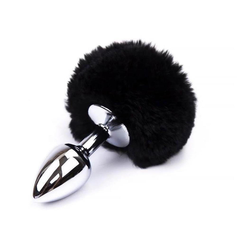 After Dark Rabbit Tail Metal Butt Plug