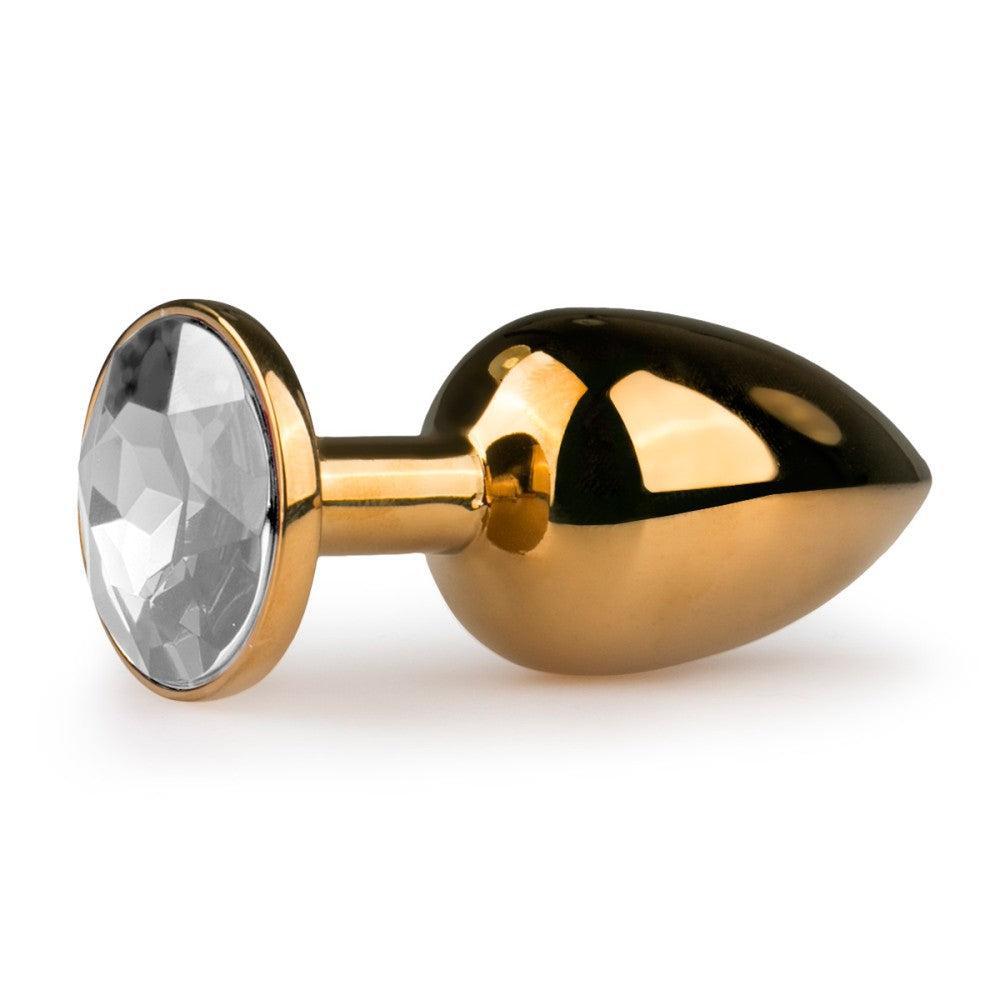 Metal Gold Butt Plug #1 with Crystal