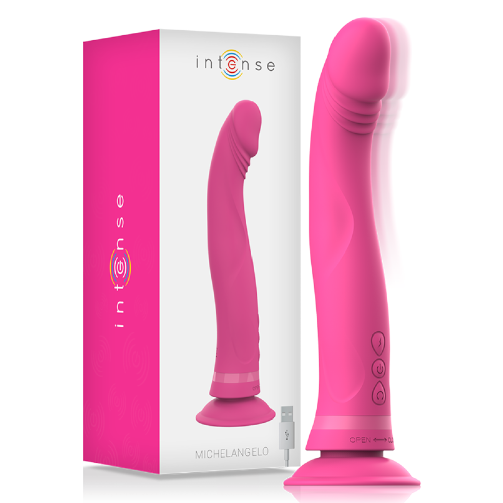 Michelangelo Rechargeable Silicone Dildo with Vacuum Base