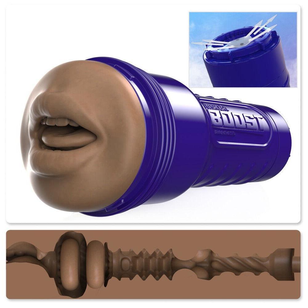 Fleshlight Boost Blow Mouth Masturbator Mocha
