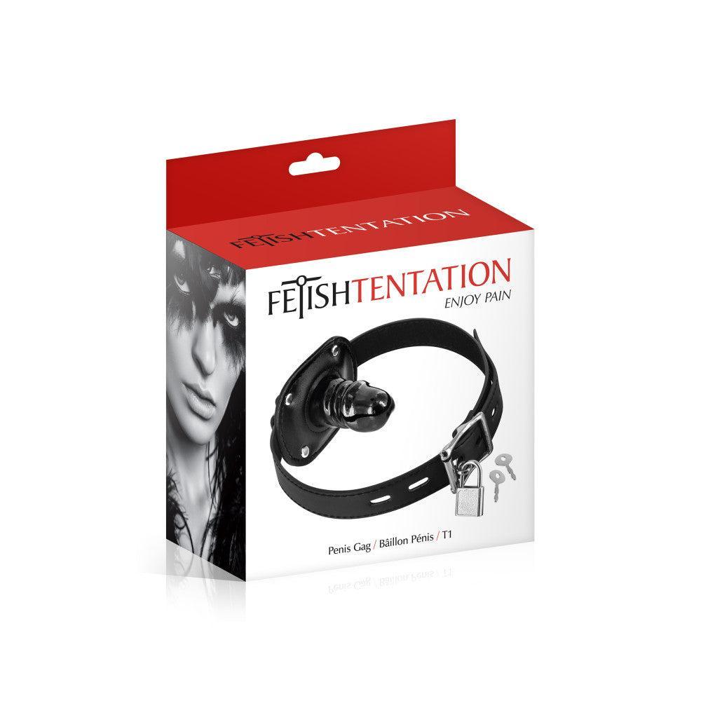 Fetish Tentation Lockable Dildo Penis Gag