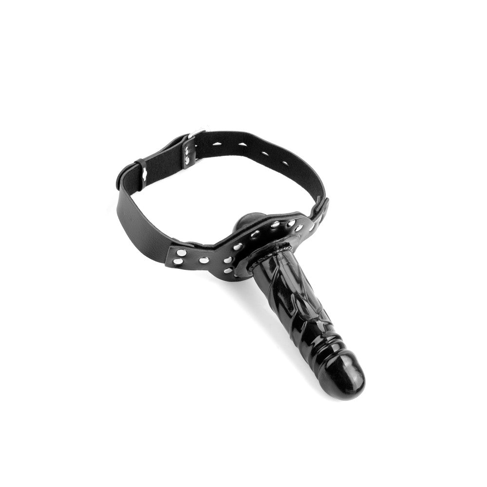 Mouth ball gag with dildo Deluxe