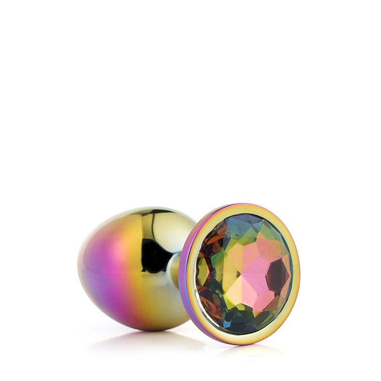 Multicolor Metal Butt Plugs with Crystal L