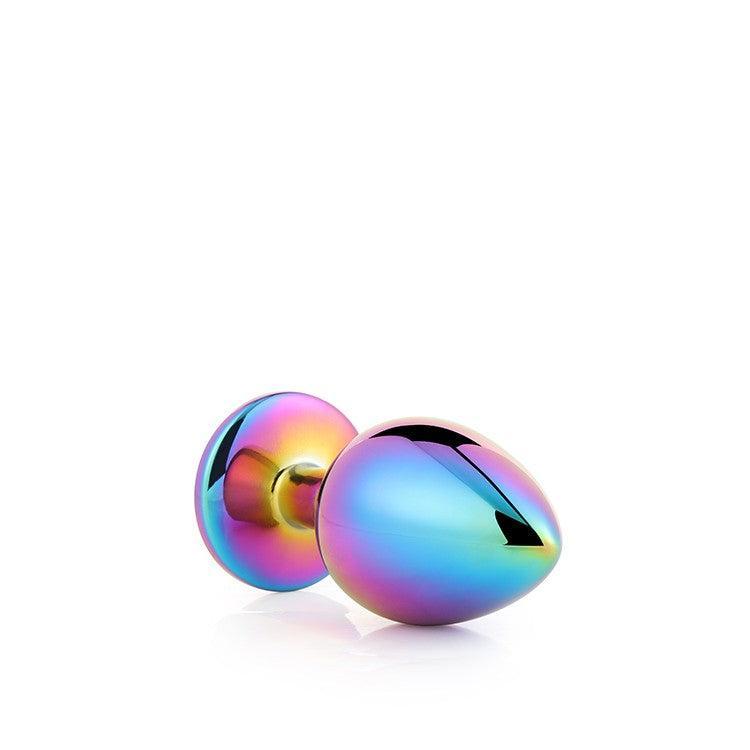Multicolor metal butt plug with crystal S