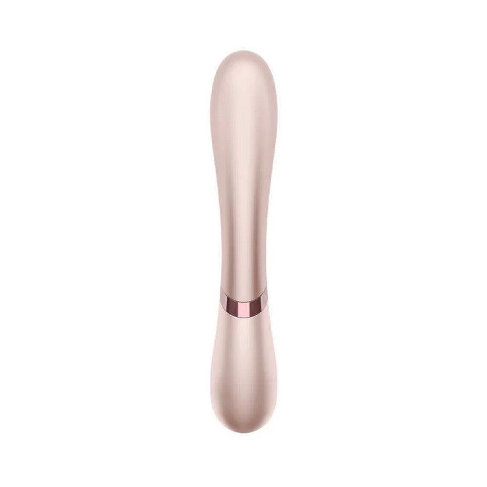 Multifunctional heating rabbit vibrator with App Satisfyer Hot Lover champagne color