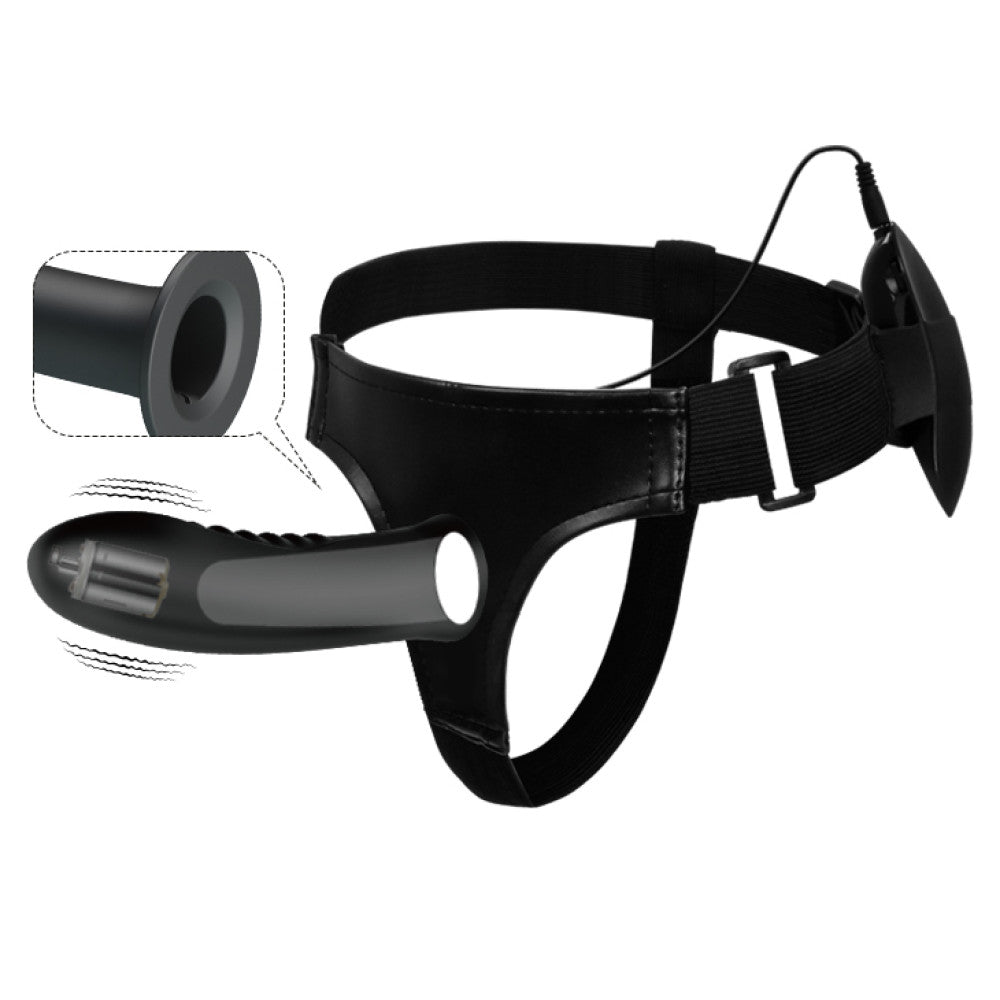Myron Vibrating Silicone Strap-on Belt For Men