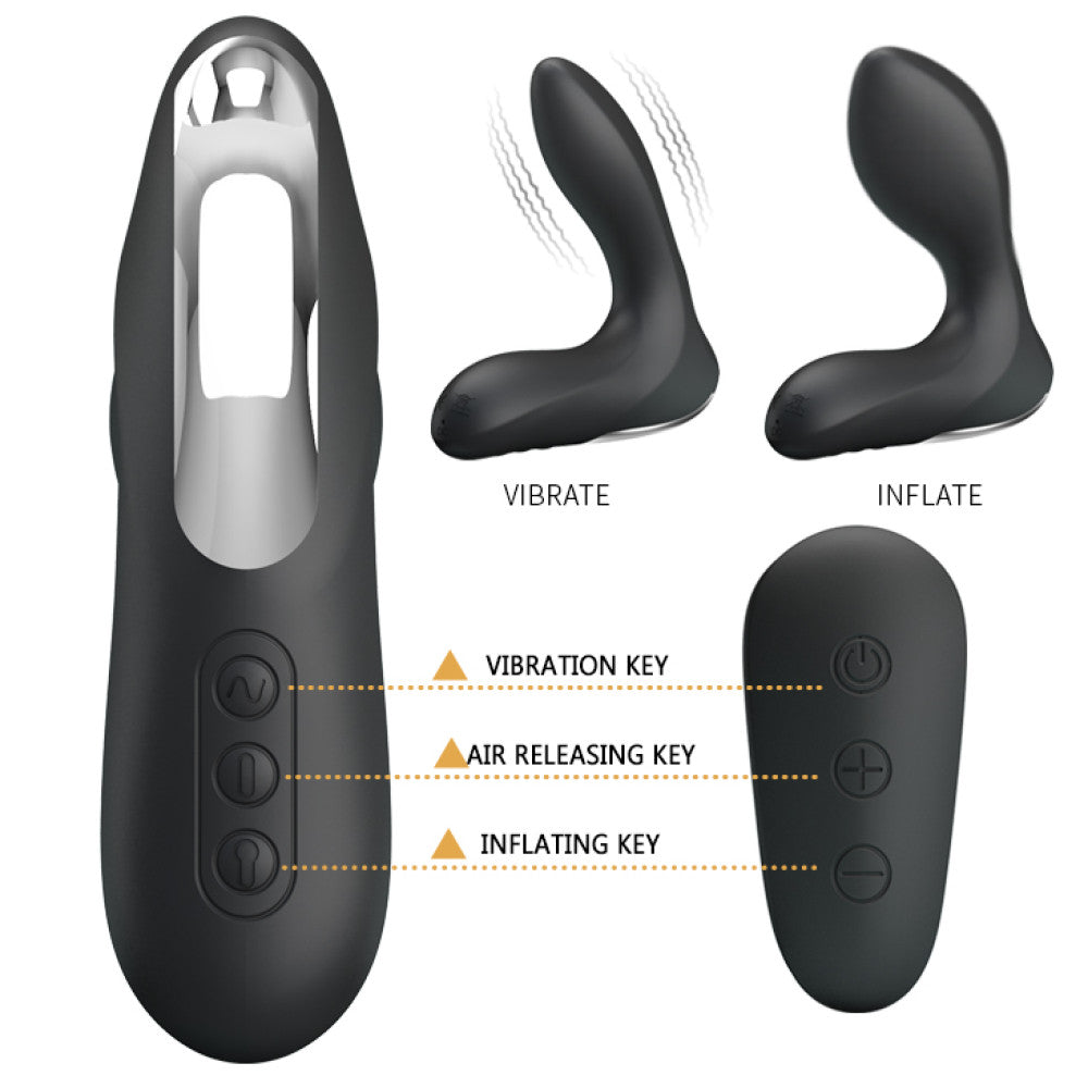 Nasreddin Inflatable Vibrating Prostate Stimulator with Remote