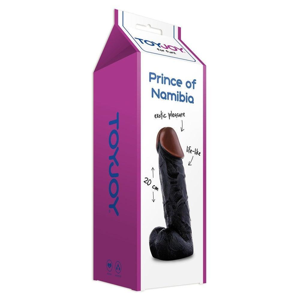 Natural shape dildo Prince of Namibia 20cm black