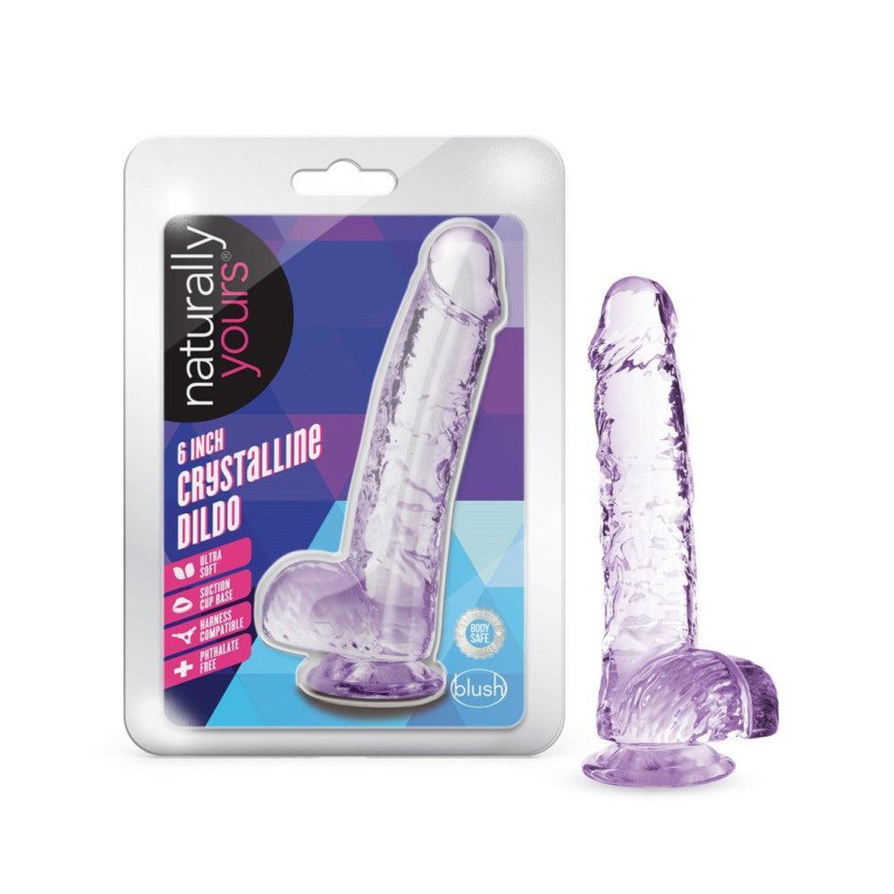 Naturally Yours Realistic Suction Cup Dildo 6" Purple